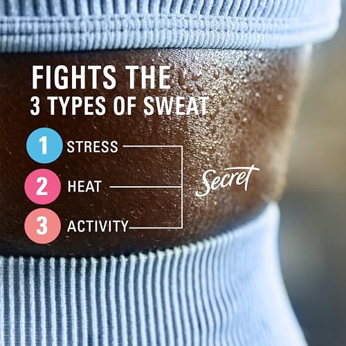 Unscented Secret Clinical Strength Antiperspirant Deodorant for Women, 100HR Sweat & Odor Protection, Pack of 3
