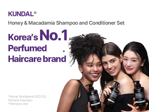 KUNDAL Honey & Macadamia Shampoo & Conditioner Set with Cherry Blossom Scent