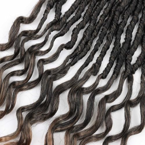 24 Inch Faux Locs Crochet Hair - Goddess Locs Synthetic Braids, 8 Packs T27 Variation of THIS listing