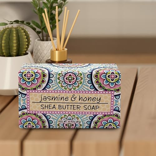 Greenwich Bay Trading Co., Jasmine and Honey Shea Butter Soap, Set of 12 Bars, 2 Ounces Each