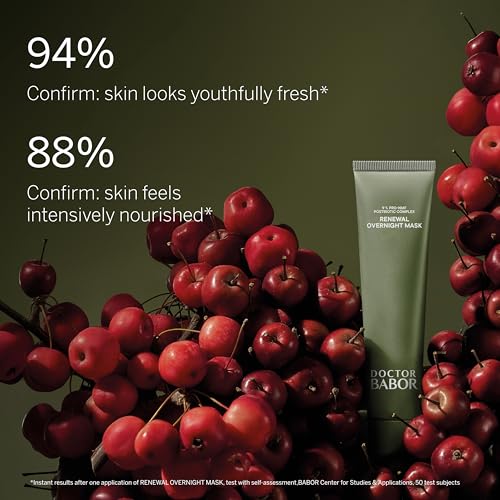 BABOR DOCTOR Microbiomic Renewal Overnight Mask (75ml) - Vegan Skincare for Dry Skin - Face Mask with Hyaluronic Acid for Hydration, Radiance and Luminosity