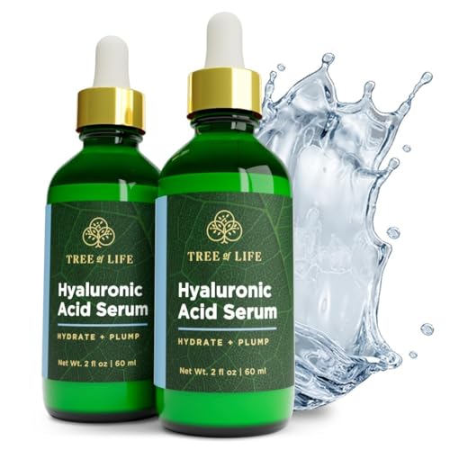 Hyaluronic Acid Face Serum - Hydrating Skin Rejuvenation, 2 Fl Oz Pack of 2