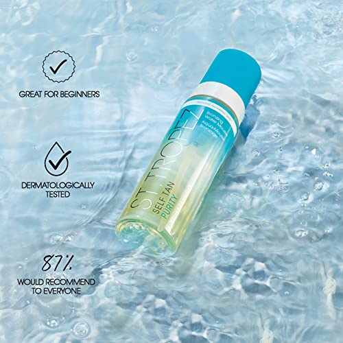 St.Tropez Self Tan Purity Bronzing Water, Clear Tanning Water Foam, Streak-Free Finish, Develops in 4-8 Hours, Vegan, Natural & Cruelty Free