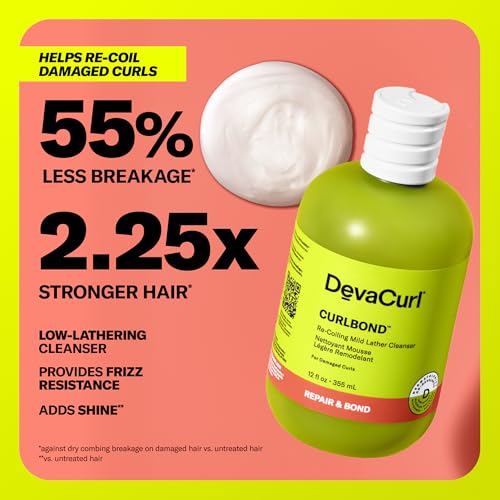 DevaCurl CurlBond Re-Coiling Mild Lather Cleanser 32 fl oz - Frizz & Damage Repair