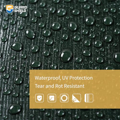 Heavy Duty Waterproof Green/Silver Poly Tarp Cover 6x8 Feet UV & Tear Resistant