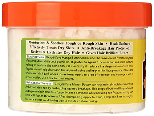 Natural Mango Butter for Skin & Hair - Deep Moisturizer & Nourisher, 8 oz