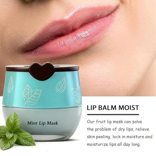 Charm Kiss Bee Lip Balm Lip Mask Set A - 12 Fruit Flavors Honey & Vitamin E