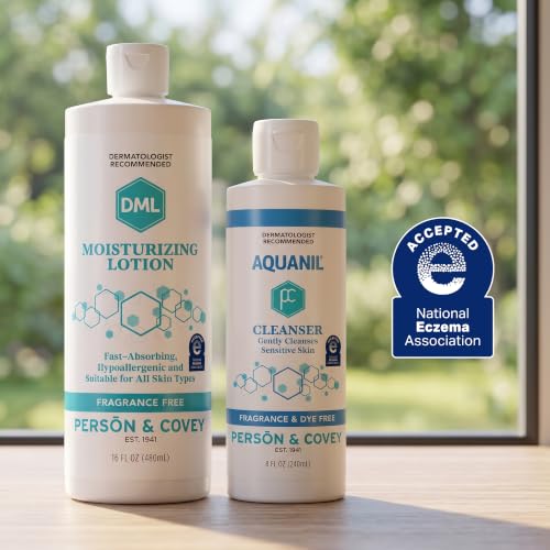Unscented Moisturizing Lotion 16 Fl Oz Pack of 2 - Gentle Hydrating Body Care