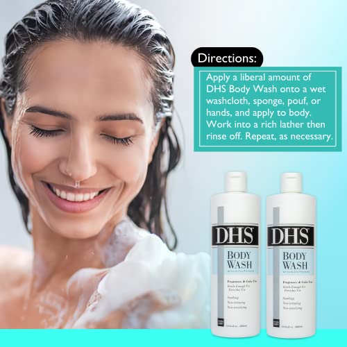 Person & Covey DHS Moisturizing Body Wash 16 Oz Pack of 2 - Sensitive & Eczema Relief