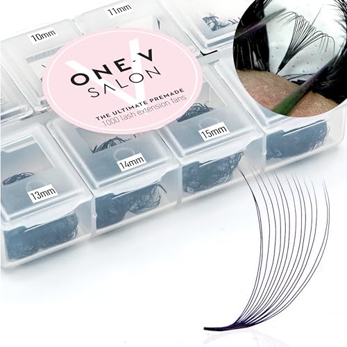 Premade Lash Fans 14D D Curl Volume Lashes 1000 Pack - Mixed 9-16mm
