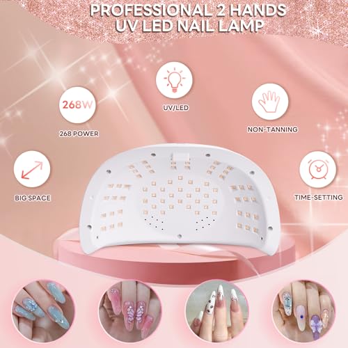 Biutee Nail Stamping Kit with Clear Stamper & Scraper, 10pcs Nail Art Stamping Plates + 8 Colors Stamping Gel Polish, Flower Animal Geometric Nail Art Tools for Beginners