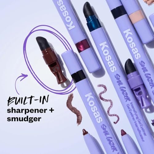Kosas Soulgazer Waterproof Gel Eyeliner - Warm Brown Matte