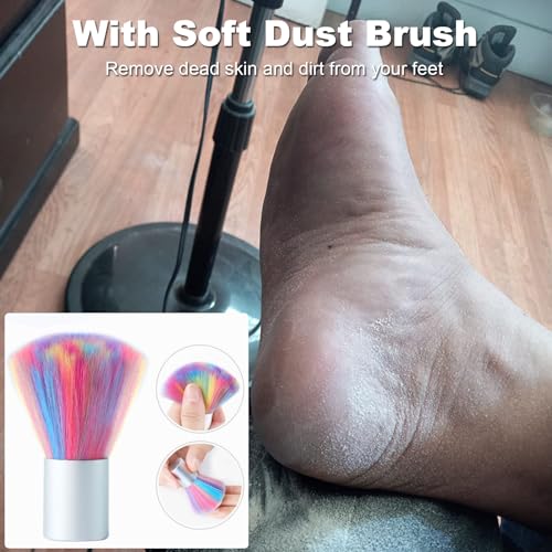 Electric Foot Callus Remover Pink with 60 Sanding Discs - Adjustable Speed, No Battery