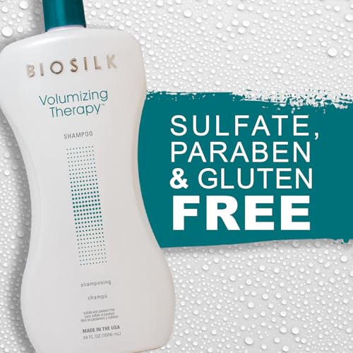 BioSilk Volumizing Therapy Shampoo 34 Fl Oz - Gentle Cleansing & Body