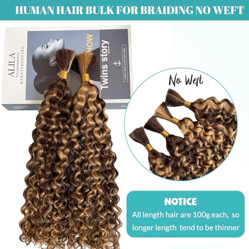 Munx 12in P27 / 4P27 Water Wave 100g 2 Bundles Boho Human Braiding Hair