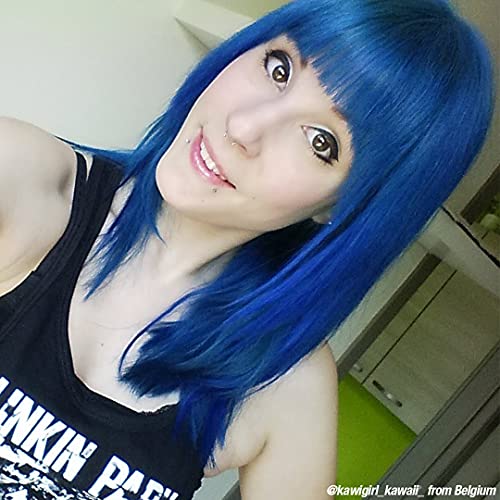 MANIC PANIC Classic After Midnight Semi Permanent Hair Color - Dark Blue Hair Dye for Women & Men That Lasts 4-6 Weeks - Vegan, Ammonia & Cruelty-Free - Create & Mix Custom Shades (4oz)