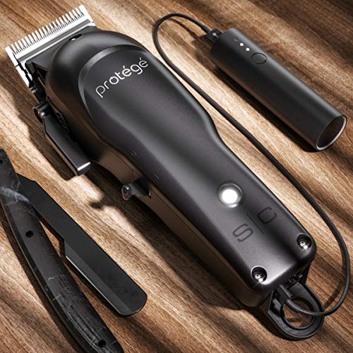 Cordless Hair Clipper with Supercharged Motor and Adjustable Blade - Matte Black