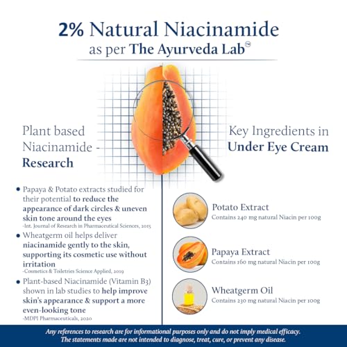 Gentle Under Eye Cream with Papaya & Potato for Hydration - All Skin Types