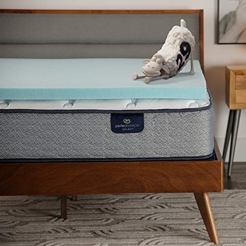 Queen Gel Memory Foam Mattress Topper 2 Inch Cooling Pressure Relief