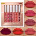 KARNAR 6Pcs Lipstick Matte Liquid Lipstick Lipgloss Set for Women labiales mate 24 horas originales matte larga duracion 24 Deep Red Original 24 Hour Lipstick Lip Stain Long Lasting Waterproof