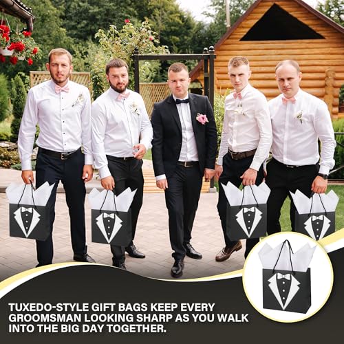 54Pcs Groomsmen Gift Set of 6 Proposal Gift Box with Toiletry Bags Whiskey Glasses Sunglasses Knives & More - Variation of THIS listing