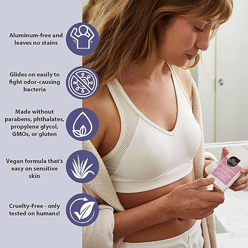 All Good Aluminum Free Deodorant Stick - Rose Geranium & Jasmine, 2-Pack - Natural, Vegan, Long-Lasting Odor Protection