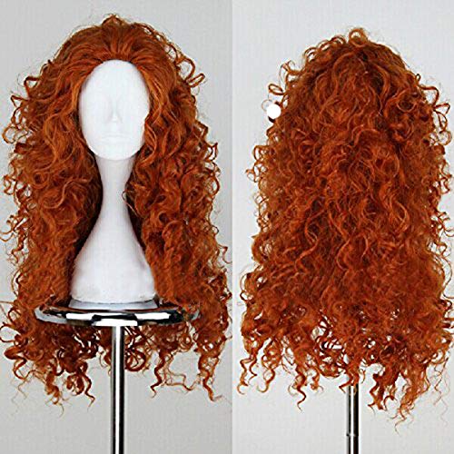 Women's Fluffy Wavy Halloween Cosplay Wig - Long Brown Costume Hair