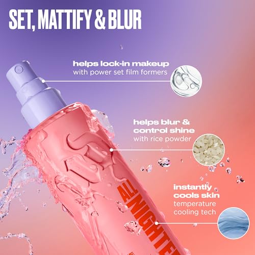 Urban Decay All Nighter Matte Waterproof Makeup Setting Spray 1 Fl Oz Pack of 2 - Blur Finish