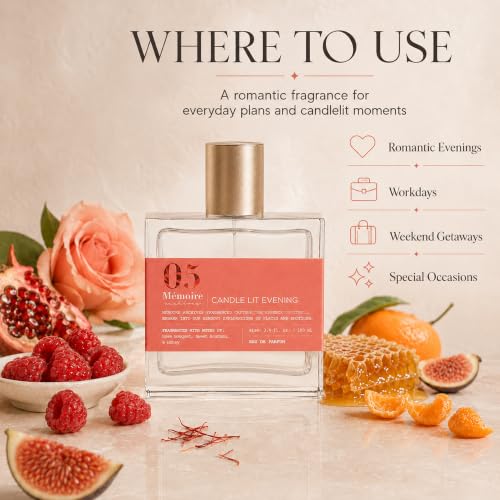 Luxury Eau de Parfum Candle Lit Evening 3.4 fl oz - Romantic Scent