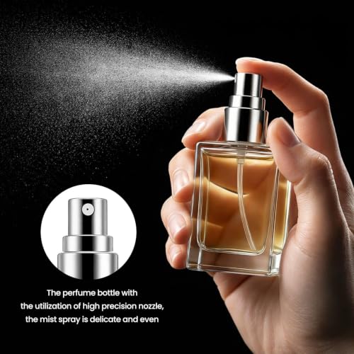 Reusable 15ml Glass Perfume Spray Bottles Set with Labels & Accessories