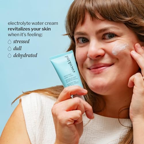 Electrolyte Water Cream - Hydrating Gel Moisturizer for All Skin Types, 1.7 Fl Oz Pack of 2