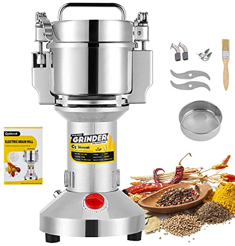 700g Hand-Held Safety Electric Grain & Spice Grinder with 2400W Motor