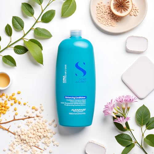 Alfaparf Milano Semi Di Lino Curls Hydrating Conditioner 33.8 Fl Oz - Reduces Frizz & Humidity Protection