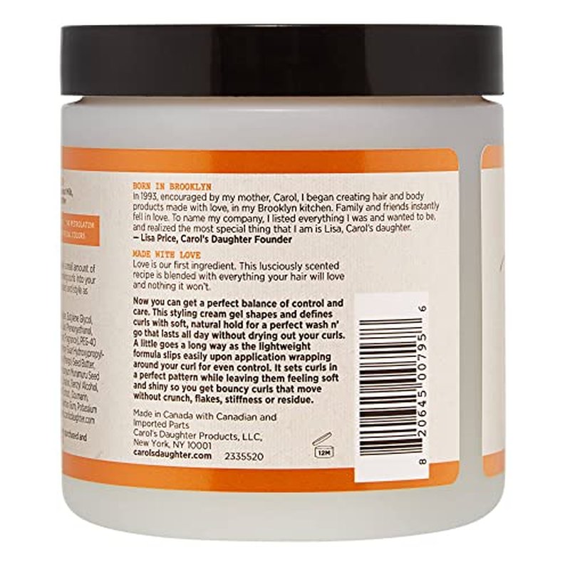 Carol¡¯s Daughter Coco Creme Curl Shaping Cream Gel,with Coconut Oil,Coconut Milk,Hair Gel for Curly Hair,Silicone,Paraben and Mineral Oil Free,For Very Dry Split Ends,16 Oz,(Pack of 2)