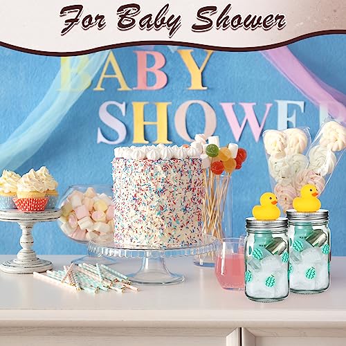 50 Pcs White Loofah Sponges for Shower - Exfoliating Bath Scrubbers
