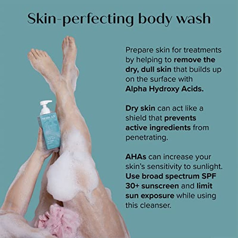 Medix 5.5 Argan Oil Hydrating Body Treatment Cream + Glycolic Acid Exfoliating Body Wash Set