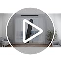 Black Arched Full Length Floor Mirror 64x21 Inches Stand & Wall Mount