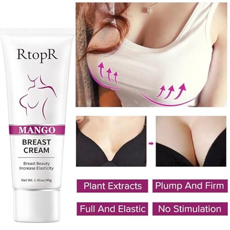 1 Pack Breast Enhancement Cream - Powerful Lifting & Plumping Formula for Breast Growth & Enlargement - Upsize Cream for Bust Increase & Pump Up Breast - Natural Bust Enhancement