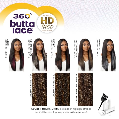 Sensationnel Butta 360 Lace Wigs - Deep HD Lace Frontal, Pre-Plucked, Dark Brown, Variation of THIS listing