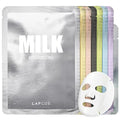 K-Beauty Daily Sheet Face Mask Pack of 8 - Collagen, Honey, Charcoal & More - Version 1