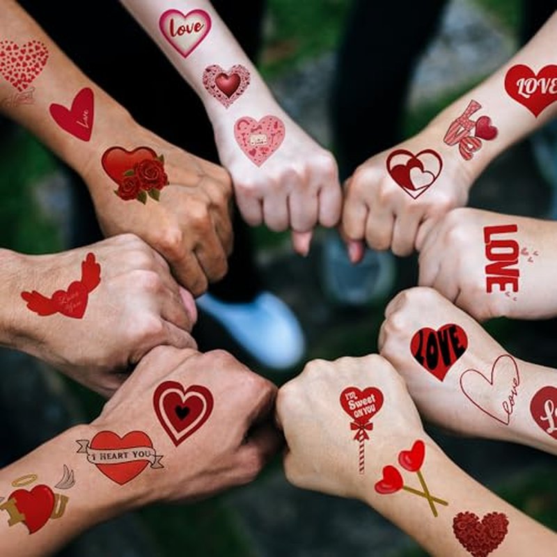 10pcs Finger Tattoos, 170 Different Pattern Designs of Mini Semi-Permanent Tattoos, long lasting temporary tattoos,Bodt art. (Solid-color finger tattoos)