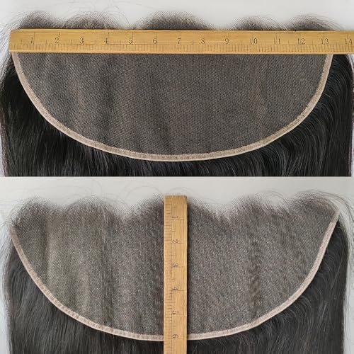 Natural Black 18 Inch 13x6 HD Lace Frontal Human Hair - Pre Plucked & Invisible Swiss Lace