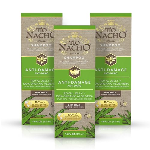 Aloe Vera Shampoo with Royal Jelly & Keratin - 14 Fl Oz, Pack of 3