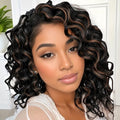 Ocean Wave Crochet Hair - Deep Water Wave Short Hair Extensions 7 Packs - 9 Inch Variation of THIS listing