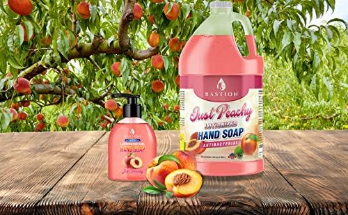 Peach Scented Hand Soap Refill - 128 Fl Oz Lotionized Antibacterial Liquid