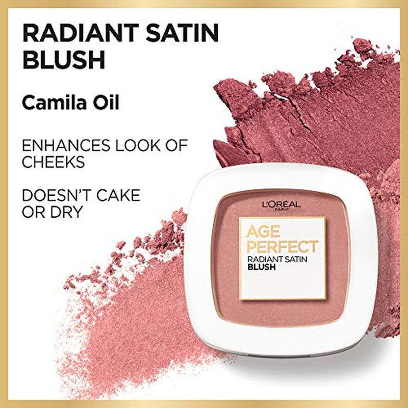 L¡¯Or?al Paris Age Perfect Radiant Satin Blush with Camellia Oil, Peony