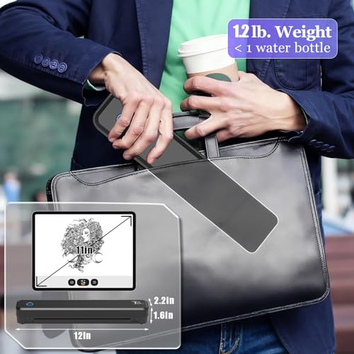 Portable Wireless Bluetooth Tattoo Stencil Printer - Compact & Rechargeable