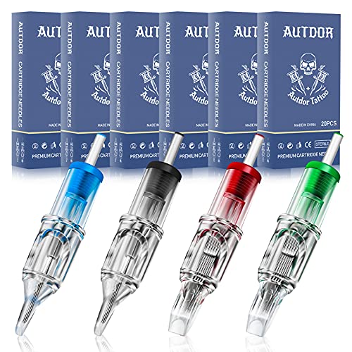 Tattoo Cartridge Needles Set 120pcs - Round Liner Shader Magnum M1 RS for Tattoo Machine RL/RS/M1/RM Variation