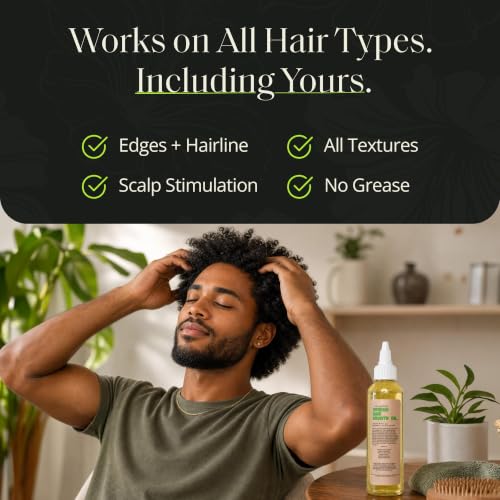 Glossed By Nae Voodoo Hair Growth Oil - Rosemary, Lemongrass & Castor Oil - All Hair Types - 4 Fl Oz - Variation 1