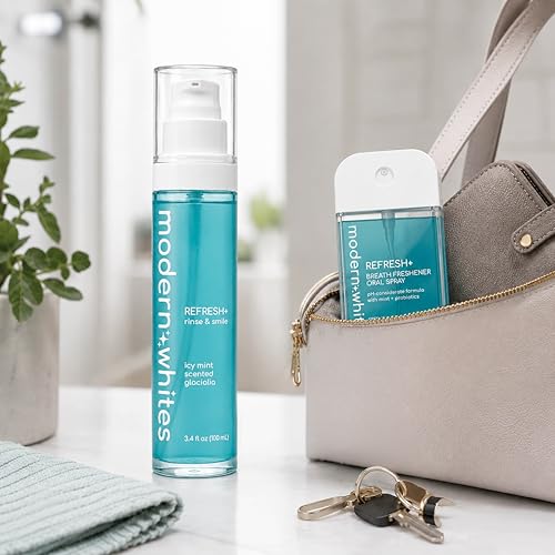 Modern Whites Alcohol-Free Mint Mouthwash & Oral Spray Pack – Travel & Daily Use